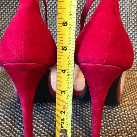 LILIANA red high heel pumps 8.5 - Picture 5 of 11